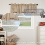 Farmstead Charcoal Gather Valance-Lange General Store
