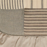 Farmstead Charcoal Patchwork Chair Pad-Lange General Store