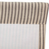 Farmstead Charcoal Patchwork Short Panel Curtains