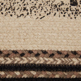 Farmstead Charcoal Pig Braided Oval Rug-Lange General Store