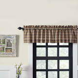 Farmstead Charcoal Plaid Valance - Lange General Store