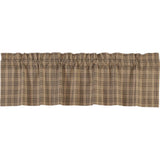 Farmstead Charcoal Plaid Valance