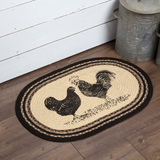 Sawyer Mill Poultry Braided Oval Rug-Lange General Store