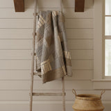 Farmstead Charcoal Quilted Throw-Lange General Store