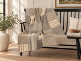 Farmstead Charcoal Quilted Throw