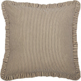 Sawyer Mill Charcoal Ticking Stripe Euro Sham-Lange General Store