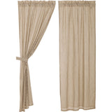 Sawyer Mill Charcoal Ticking Stripe Panel Curtains-Lange General Store