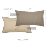 Farmstead Charcoal Ticking Stripe Sham-Lange General Store
