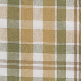 Sage & Mustard Plaid Valance closeup of fabric
