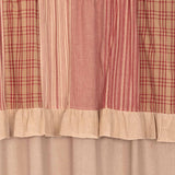 Farmstead Red Patchwork Panel Curtains