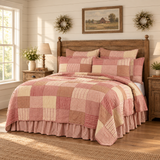 Farmstead Red Quilt in a farmhouse bedroom