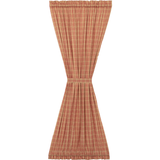 Sawyer Mill Red Plaid Door Panel Curtain-Lange General Store