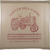 Sawyer Mill Red Tractor Shower Curtain-Lange General Store