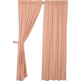 Sawyer Mill Red Ticking Stripe Panel Curtains-Lange General Store