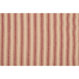 Farmstead Red and Tan Ticking Stripe Stocking-Lange General Store