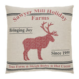 Farmstead Reindeer Pillow-Lange General Store