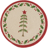 Feather Tree & Holly Braided Placemats-Lange General Store