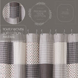 Fleurette Patchwork Shower Curtain-Lange General Store