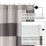 Fleurette Patchwork Shower Curtain-Lange General Store
