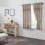 Fleurette Short Panel Curtains-Lange General Store