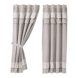 Fleurette Short Panel Curtains-Lange General Store