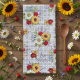 Flower Market Floral Toss Terry Towel