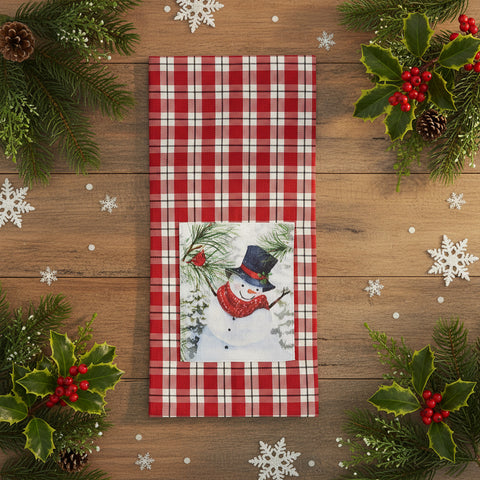Flurry Snowman Dishtowel Set-Lange General Store