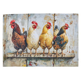Four Chickens In A Row Placemats-Lange General Store
