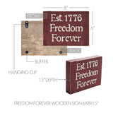 Freedom Forever Wooden Sign-Lange General Store