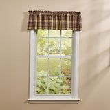 Friar Brown Plaid Valance
