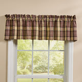 Friar Brown Plaid Valance