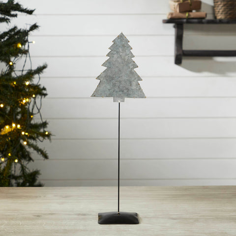 Galvanized Metal Christmas Tree-Lange General Store