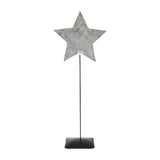 Galvanized Metal Star With Base-Lange General Store