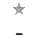 Galvanized Metal Star With Base-Lange General Store
