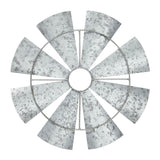 Galvanized Metal Windmill Blades Wall Hanging-Lange General Store