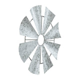 Galvanized Metal Windmill Blades Wall Hanging-Lange General Store
