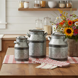 Galvanized Milk Can Canister Set-Lange General Store