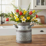 Galvanized Milk Can Utensil Crock-Lange General Store