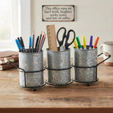 Galvanized Utensil Caddy-Lange General Store