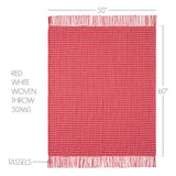 Galven Red and White Throw-Lange General Store