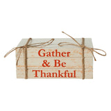 Gather & Be Thankful Faux Book Stack-Lange General Store