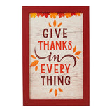 Give Thanks In Everything Fall Leaves Wall Sign-Lange General Store
