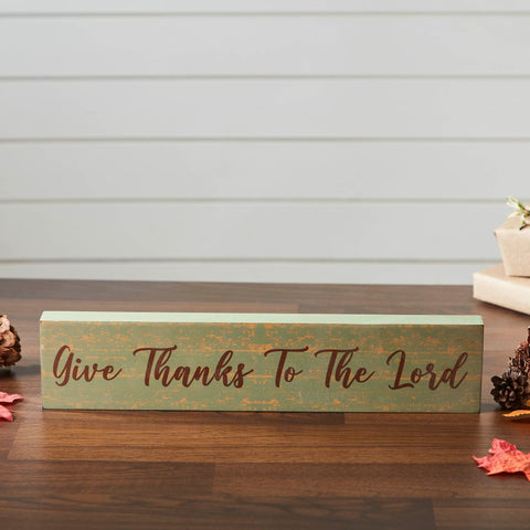 Give Thanks To The Lord Sign-Lange General Store