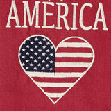 God Bless America Flag Heart Dishtowel-Lange General Store