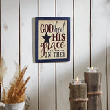 God Shed His Grace On Thee Framed Wall Sign-Lange General Store