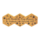Buzzy Bees Be Grateful for Every Moment Hexagons Wall Sign-Lange General Store
