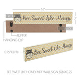 Buzzy Bees Bee Sweet Like Honey Wall Sign-Lange General Store