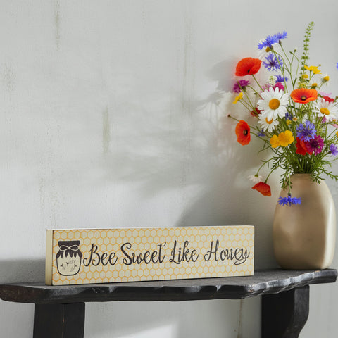 Buzzy Bees Bee Sweet Like Honey Wall Sign-Lange General Store