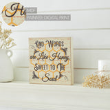Buzzy Bees Kind Words Are Like Honey, Sweet To The Soul Block Sign-Lange General Store