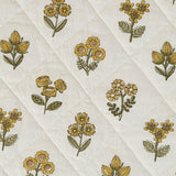 Golden Flowers Quilted Placemats-Lange General Store